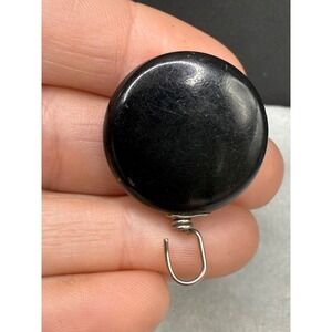 Vintage Brooch‎ Badge Reel Black Signed Ketchum & McDougall
